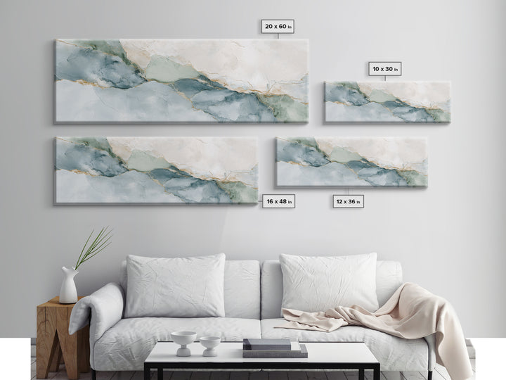 Subtle Marble Texture Canvas Print, Medical Office Art, Art Print, Office Decor, Calm, Printable Art, Medical Student Gift, MOA-3x1-35