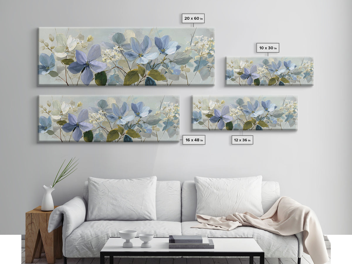Lavender Botanical Still Life Framed Canvas Print, Medical Office Art, Anatomy Wall Art, Office Decor, Watercolor Art, Calm, MOA-3x1-37