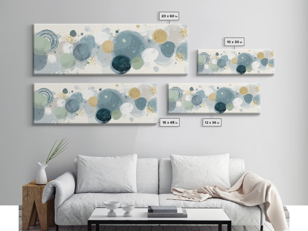 Abstract Cells and Circles as Soothing Pattern Canvas Print, Medical Office Art, Healthcare Wall Art, Office Decor, MOA-3x1-45