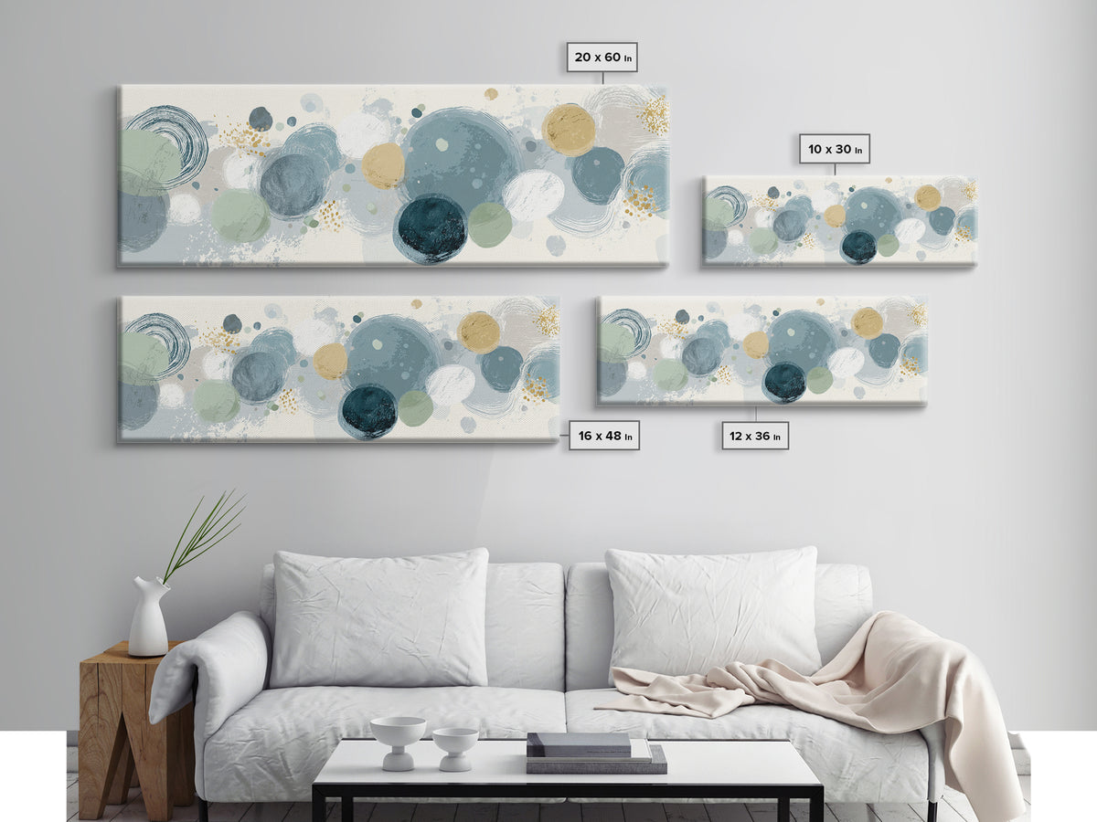 Abstract Cells and Circles as Soothing Pattern Canvas Print, Medical Office Art, Healthcare Wall Art, Office Decor, MOA-3x1-45