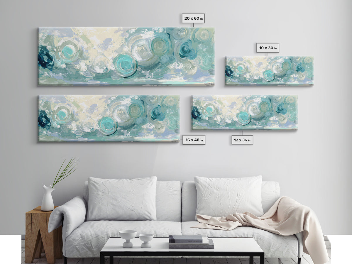 Abstract Healing Spiral Framed Canvas Print, Medical Office Art, Contemporary Art, Office Decor, Fine Art, Calm, Animal Art, MOA-3x1-55