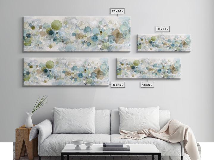 Abstract Cells and Circles as Soothing Pattern Canvas Print, Medical Office Art, Medical School, Office Decor, Fine Art, Calm, MOA-3x1-93