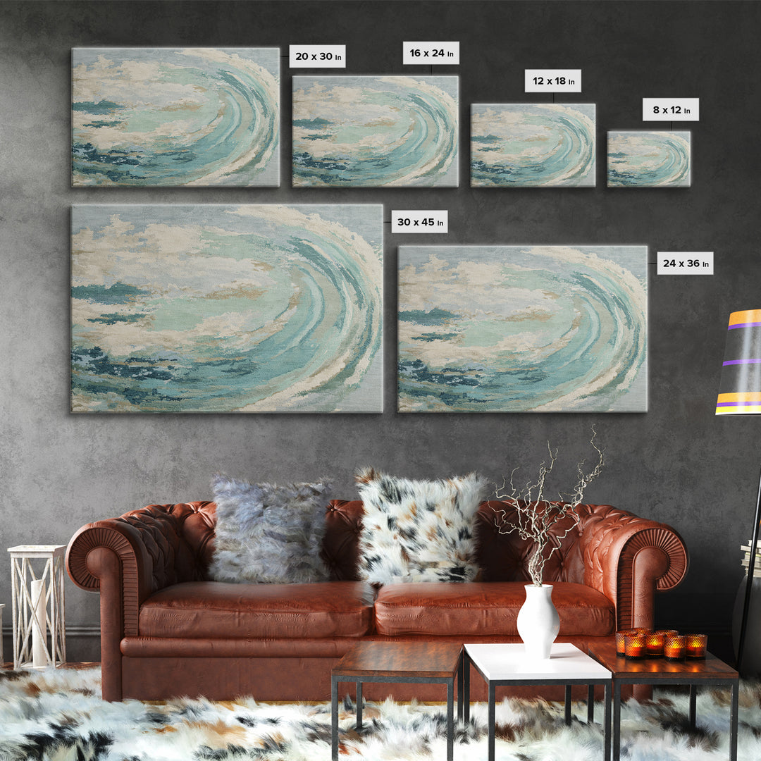 Abstract Healing Spiral Framed Canvas Print, Medical Office Art, Brain Art, Office Decor, Abstract Art, Calm, Boho Decor, MOA-3x2-19