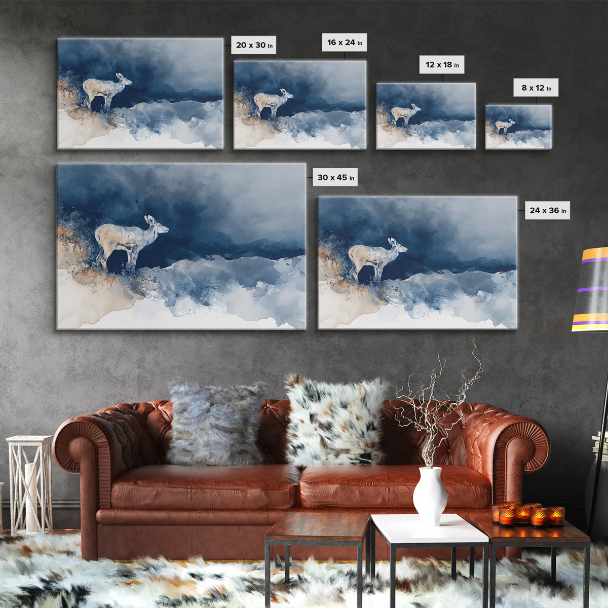 Large Neutral Landscape Framed Canvas Print, Medical Office Art, Medical Office Decor, Office Decor, Calm, Nurse Wall Art, MOA-3x2-20