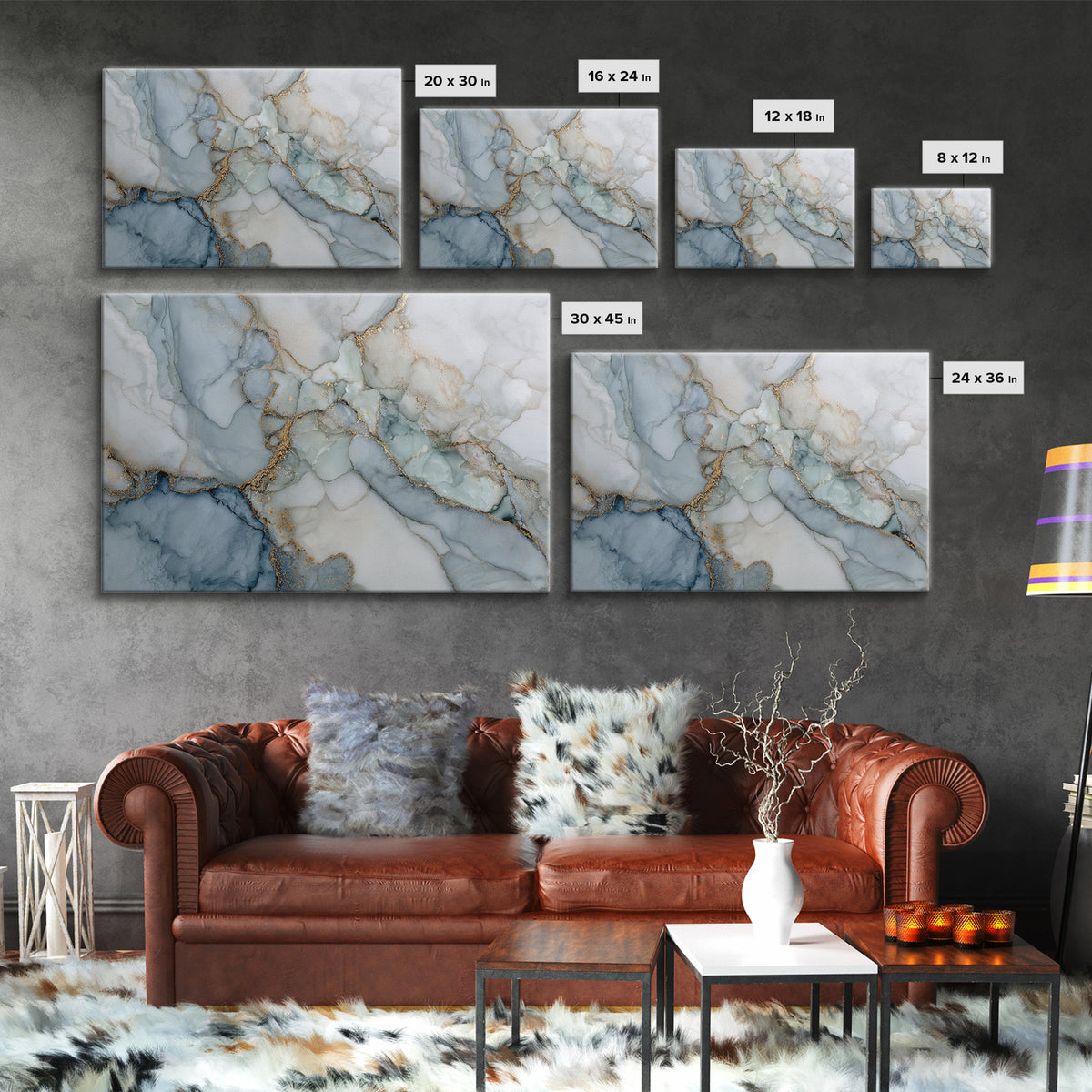 Subtle Marble Texture Framed Canvas Print, Medical Office Art, Anatomy Wall Art, Office Decor, Fine Art, Calm, Neuroscience Art, MOA-3x2-23