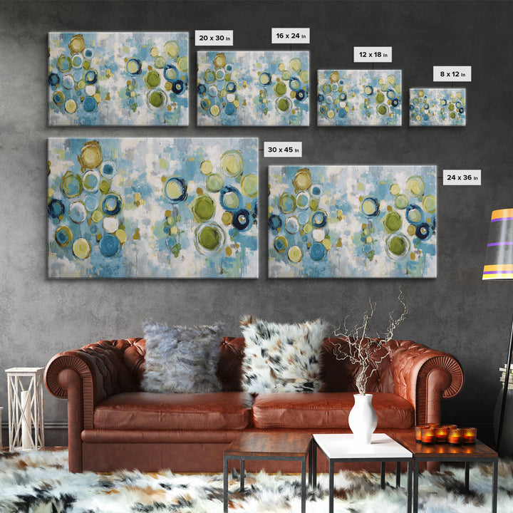 Abstract Cells and Circles as Soothing Pattern Canvas Print, Medical Office Art, Anatomy Poster, Office Decor, Abstract Art, MOA-3x2-33