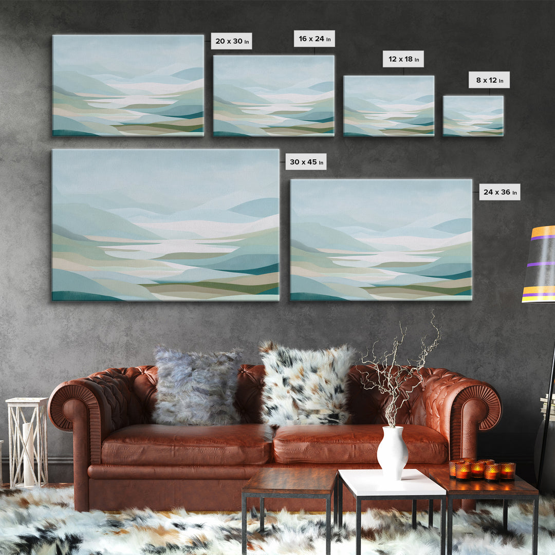 Clean Geometric Composition Canvas Print, Medical Office Art, Printable Card, Office Decor, Abstract Art, Calm, MOA-3x2-62