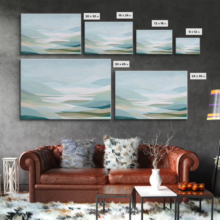 Clean Geometric Composition Canvas Print, Medical Office Art, Printable Card, Office Decor, Abstract Art, Calm, MOA-3x2-62