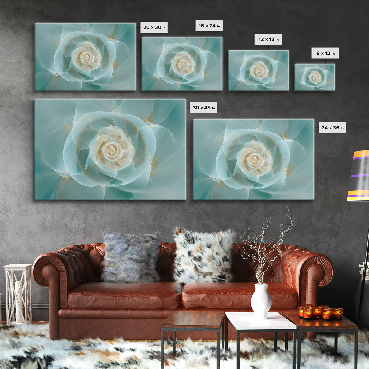 Abstract Healing Spiral Canvas Print, Medical Office Art, Textured Painting, Office Decor, Abstract Art, Calm, Minimalist Art, MOA-3x2-67