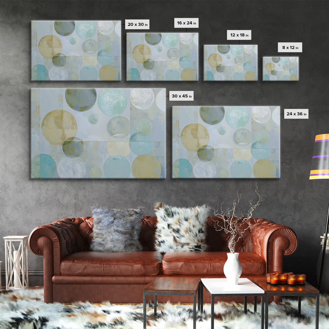 Abstract Cells and Circles as Soothing Pattern Canvas Print, Medical Office Art, Medical Office Decor, Office Decor, Calm, MOA-3x2-9
