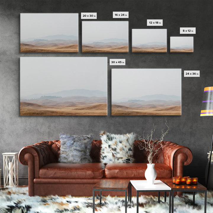 Large Neutral Landscape Framed Canvas Print, Medical Office Art, Luxury Decor, Office Decor, Fine Art, Calm, Digital Wall Art, MOA-3x2-92