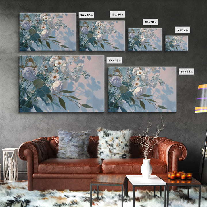 Lavender Botanical Still Life Framed Canvas Print, Medical Office Art, Medical School, Office Decor, Watercolor Art, Calm, MOA-3x2-97