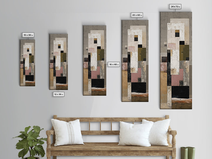 Modern Landscape with Simplified Horizon Canvas Print, Modern Art, Gallery Decor, Living Room Decor, Fine Art, Modern, MOD-1x3-21