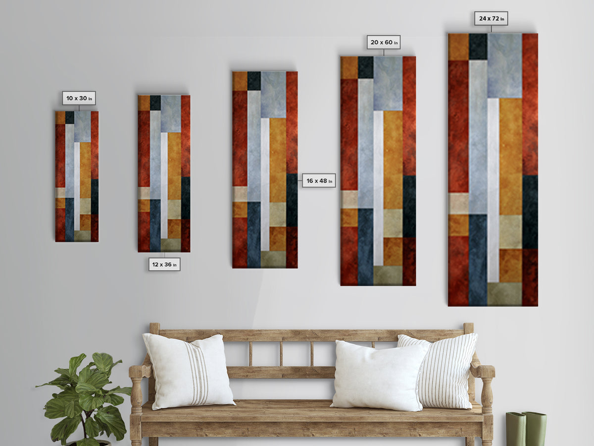 High Contrast Gallery Abstract Canvas Print, Modern Art, Art, Living Room Decor, Fine Art, Modern, Canvas Art, Digital Print, MOD-1x3-60