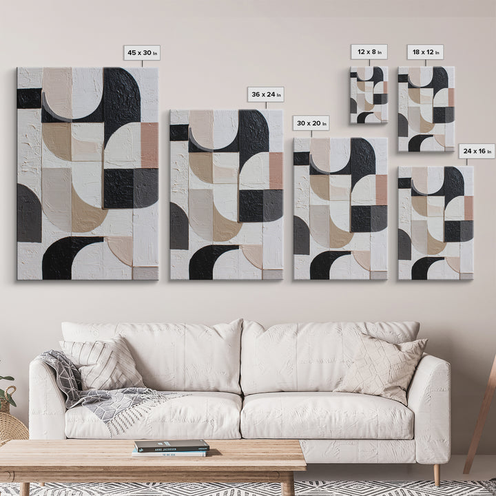 Large Organic Forms Framed Canvas Print, Modern Art, Art, Living Room Decor, Oil Painting, Modern, Canvas Art, Digital Print, MOD-2x3-59