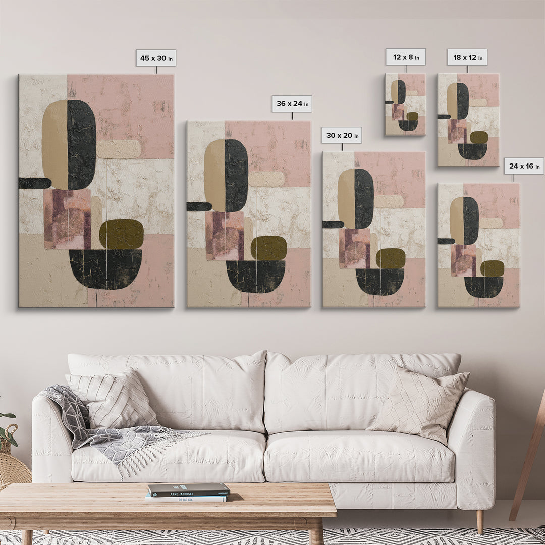 Modern Landscape with Simplified Horizon Canvas Print, Modern Art, Large Wall Art, Living Room Decor, Oil Painting, Modern, MOD-2x3-65