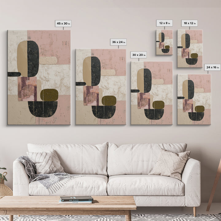 Modern Landscape with Simplified Horizon Canvas Print, Modern Art, Large Wall Art, Living Room Decor, Oil Painting, Modern, MOD-2x3-65