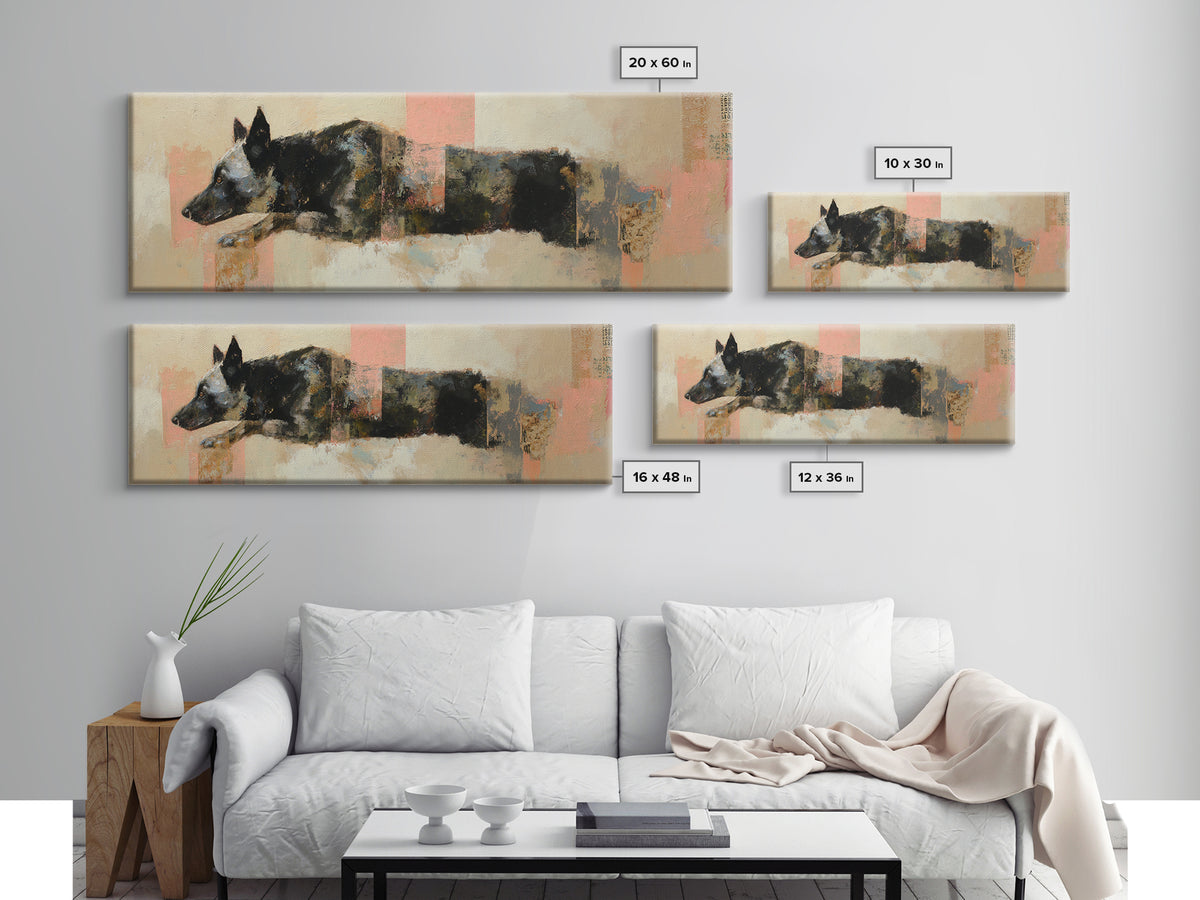Modern Animal Portrait Canvas Print, Modern Art, Poster Art, Living Room Decor, Fine Art, Modern, Minimalist Decor, MOD-3x1-14