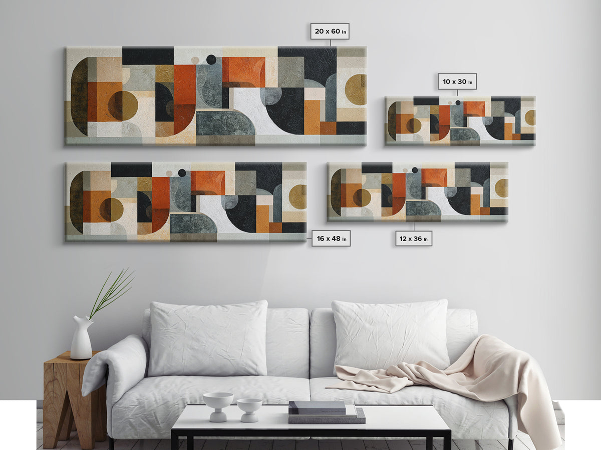 Bold Abstract Composition Canvas Print, Modern Art, Living Room Wall Art, Living Room Decor, Abstract Art, Modern, Boho Decor, MOD-3x1-41