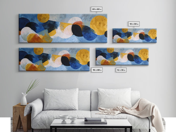 High Contrast Gallery Abstract Canvas Print, Modern Art, Minimalist Decor, Living Room Decor, Abstract Art, Modern, Art Deco, MOD-3x1-88