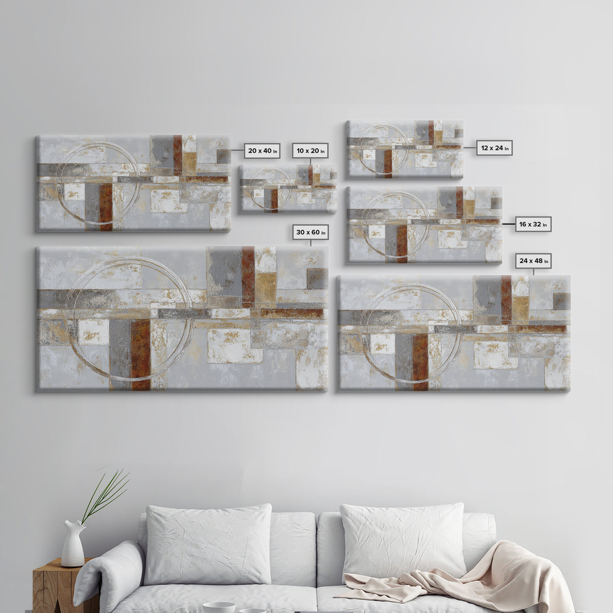 Silver Ocean Moonlight Scene Framed Canvas Print, Monochrome Art, Dopamine Decor, Living Room Decor, Mono, Modern Decor, MON-2x1-87