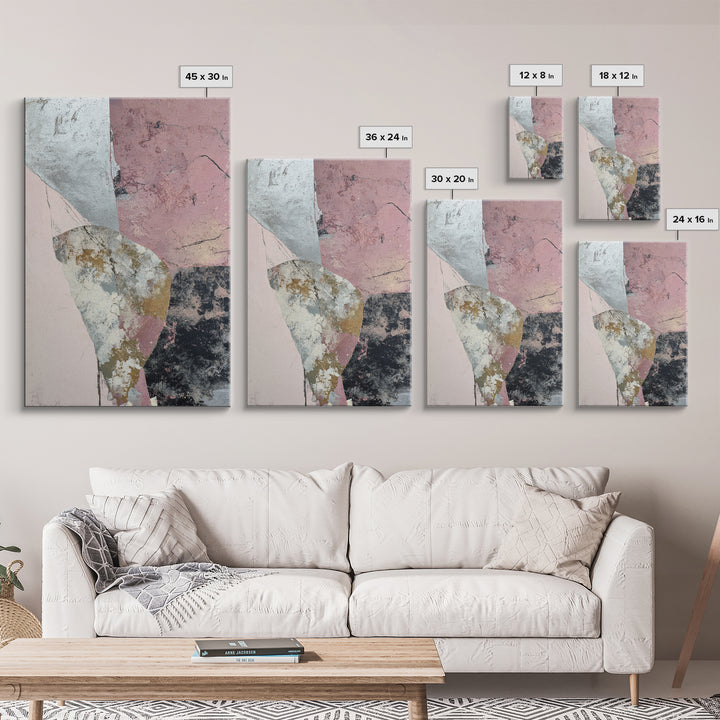 Silver Ocean Moonlight Scene Canvas Print, Monochrome Art, Abstract Art, Living Room Decor, Fine Art, Mono, Bedroom Wall Art, MON-2x3-99