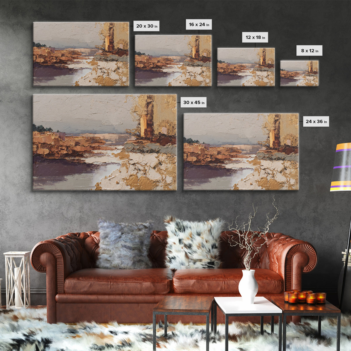 Brown Leather and Whiskey Still Life Canvas Print, Monochrome Art, Bedroom Decor, Living Room Decor, Mono, Abstract Painting, MON-3x2-3