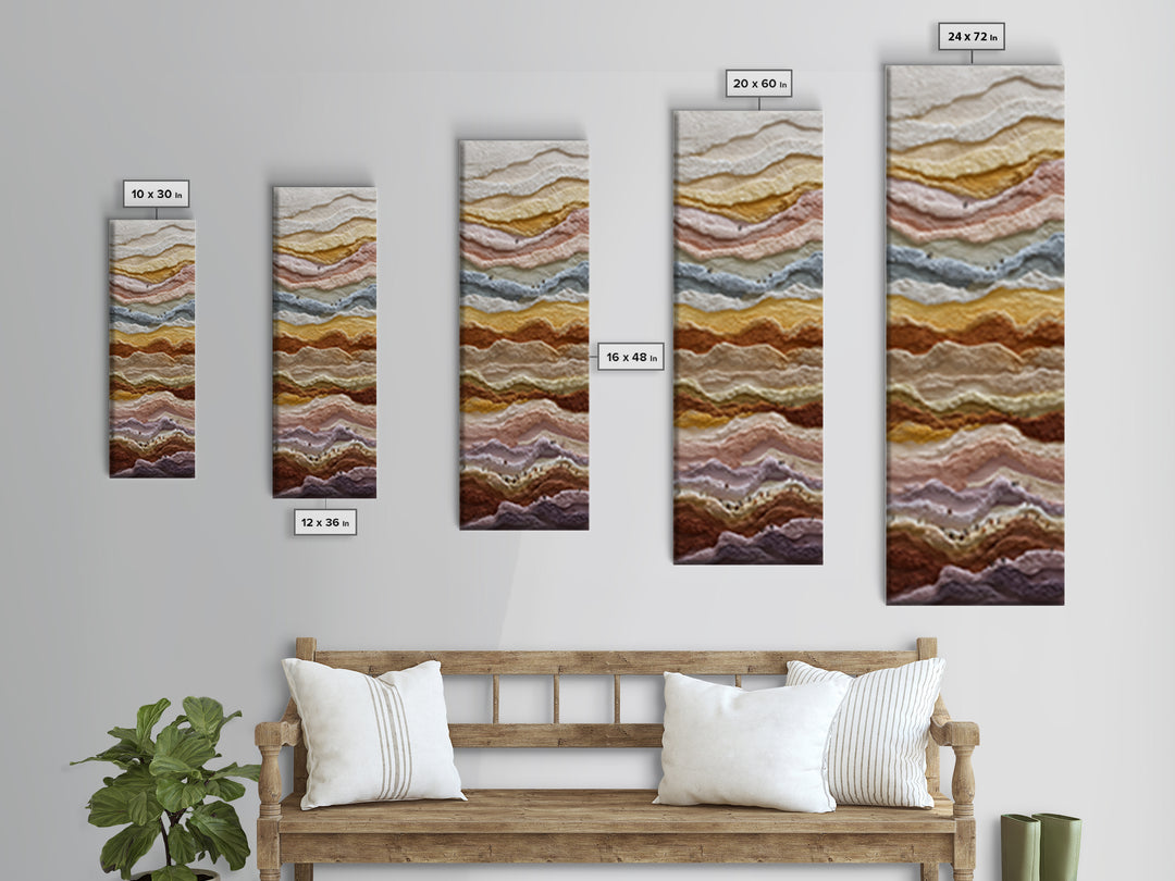 Sahara Dune Waves Framed Canvas Print, Moroccan Art, Gallery Decor, Living Room Decor, Fine Art, Marrakesh, Home Decor, MOR-1x3-80