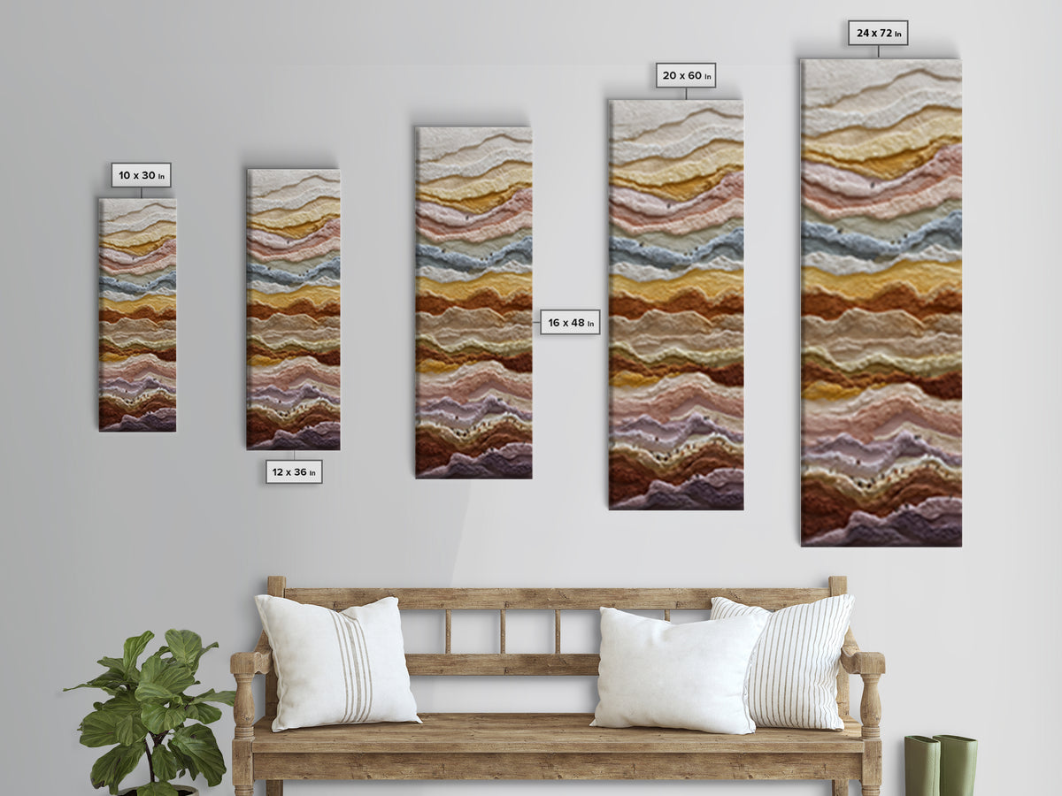Sahara Dune Waves Framed Canvas Print, Moroccan Art, Gallery Decor, Living Room Decor, Fine Art, Marrakesh, Home Decor, MOR-1x3-80
