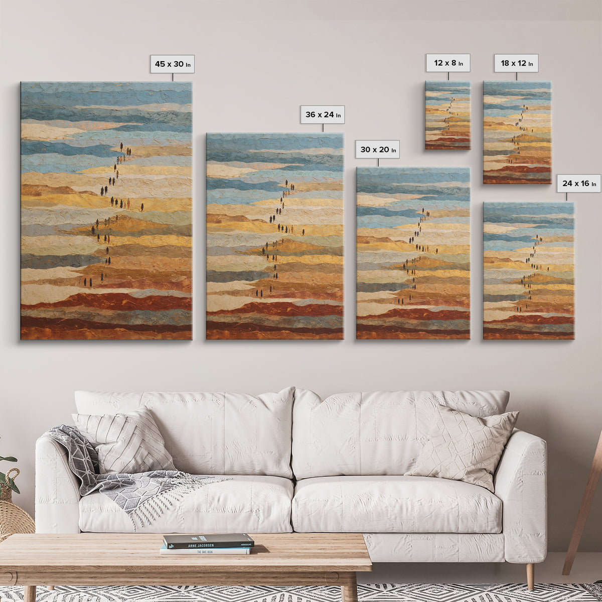 Sahara Dune Waves Framed Canvas Print, Moroccan Art, Gallery Decor, Living Room Decor, Fine Art, Marrakesh, Home Decor, MOR-2x3-28