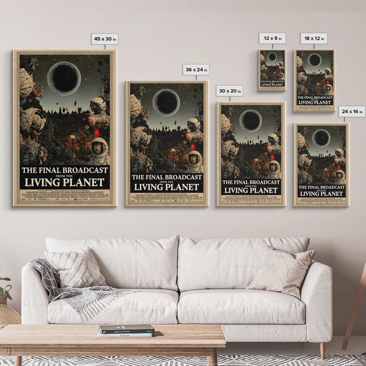 The Final Broadcast From The Living Planet, English Language Horror Movie Poster, Dark Romantic Horror Art, Classic Monster Poster