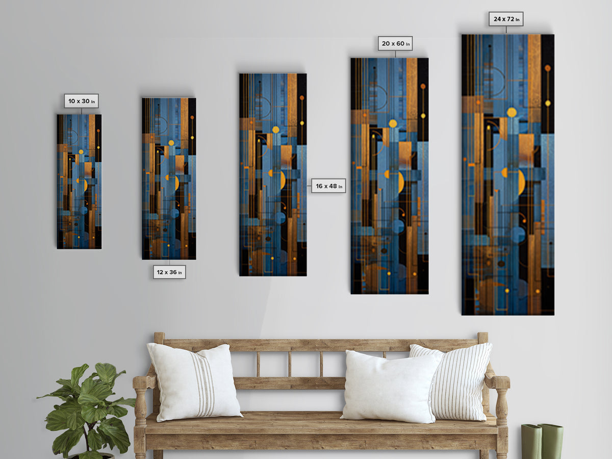 Album Cover Abstract Grid Canvas Print, Music Studio Art, Music Lover, Studio Decor, Abstract Art, Rhythm, Minimalist Decor, MSA-1x3-78