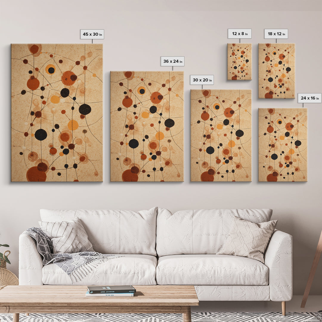 Abstract Rhythm Lines Like Painted Music Framed Canvas Print, Music Studio Art, Textured Painting, Studio Decor, Rhythm, MSA-2x3-55
