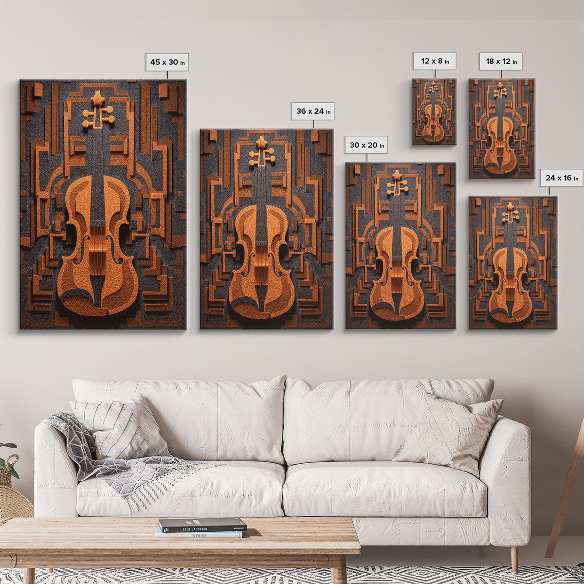 Soundproof Foam Pattern Transformed into Art Canvas Print, Music Studio Art, Trendy Wall Art, Studio Decor, Fine Art, Rhythm, MSA-2x3-99
