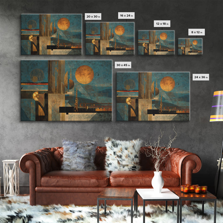 Album Cover Abstract Grid Canvas Print, Music Studio Art, Custom Painting, Studio Decor, Abstract Art, Rhythm, Man Cave Decor, MSA-3x2-22