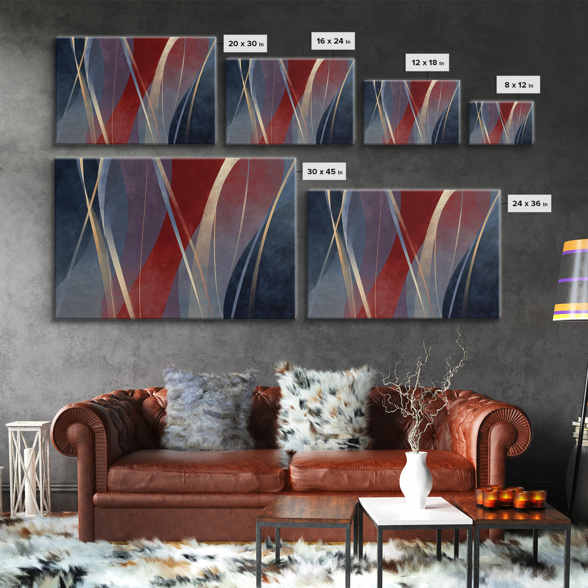Abstract Rhythm Lines Like Painted Music Canvas Print, Music Studio Art, Paul Mccartney, Studio Decor, Fine Art, Rhythm, MSA-3x2-51