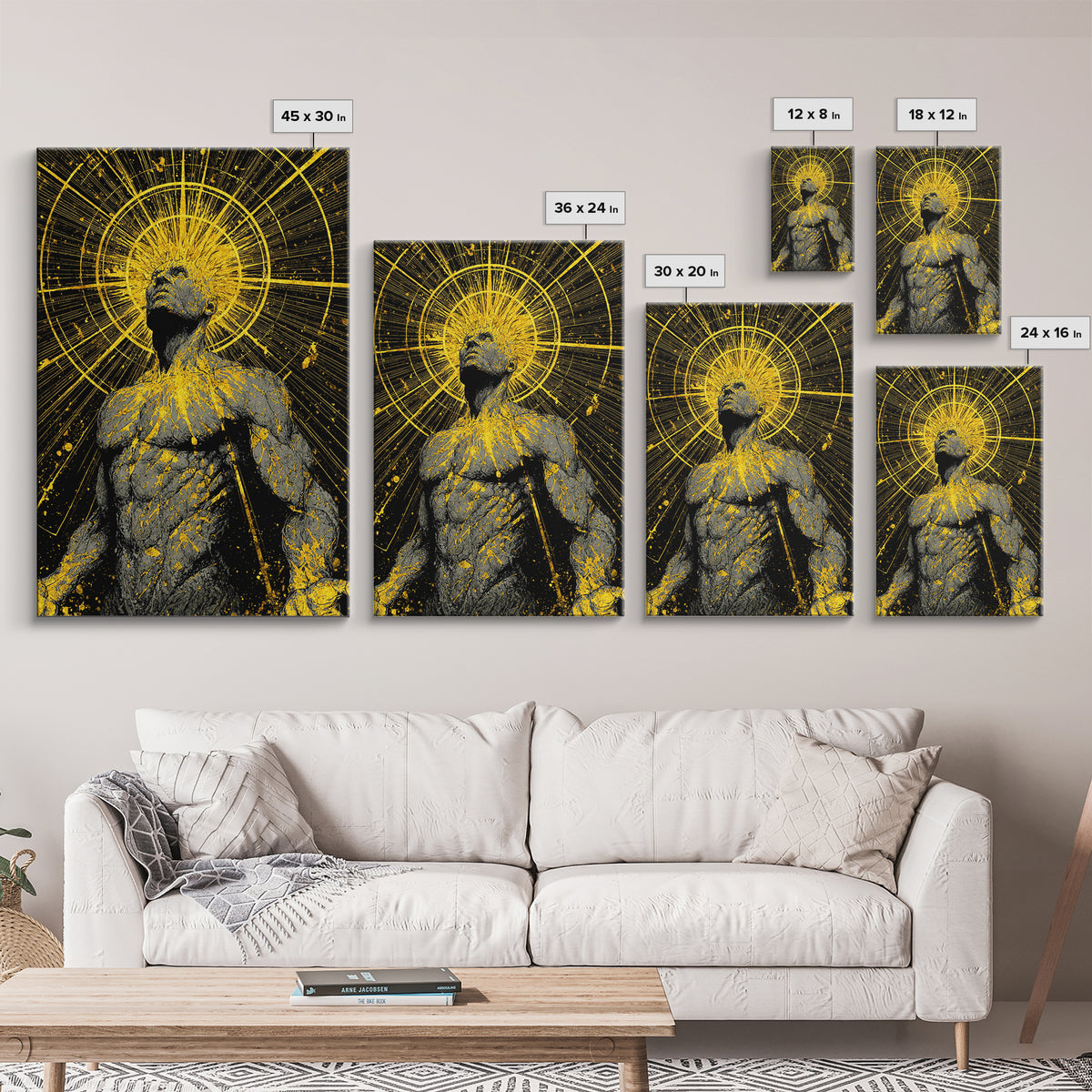 Ancient Greek Goddess Hera Mosaic, Mythology Throne Canvas Gold Art, Timeless Goddess Wall Print, Real Wood Frame