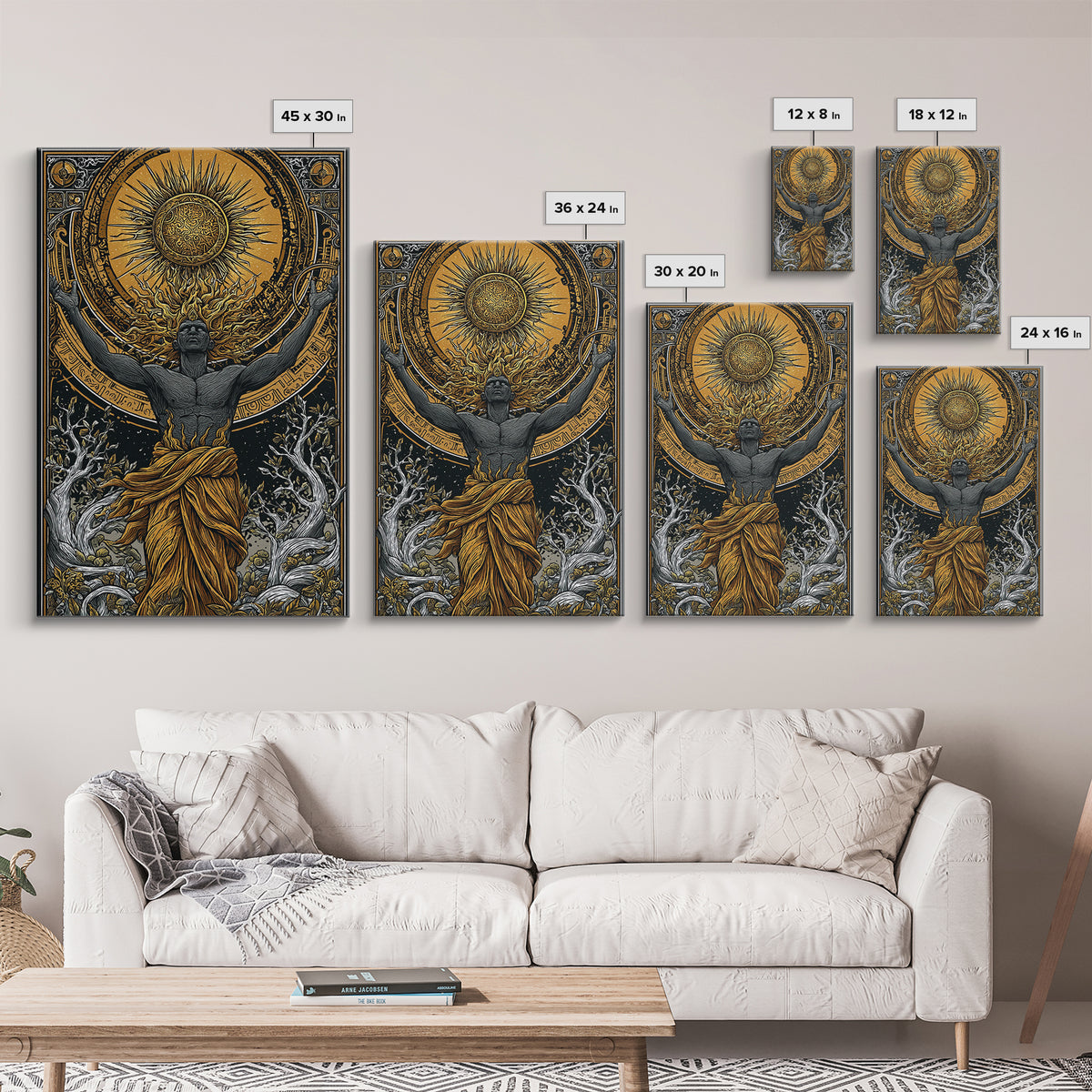 Hermes Greek God In Flight, Mythology Messenger Art, Canvas Gold Canvas Print, Ancient Greek Decor, Real Wood Frame