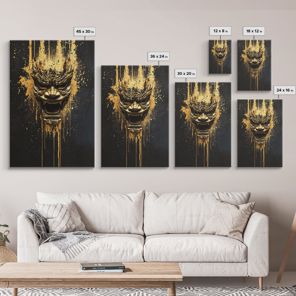 Spartan Warrior Helmet Splatter Art, Gold Canvas Print, Historical Wall Decor, Real Wood Frame, Ancient Warrior Artwork