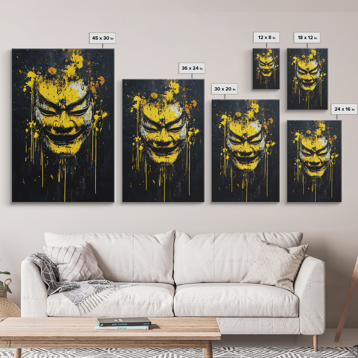 Fierce Leopard Splatter Portrait, Gold Canvas Art, Wildlife Canvas Print, Real Wood Frame, Animal Wall Decor, Jungle Spirit Artwork