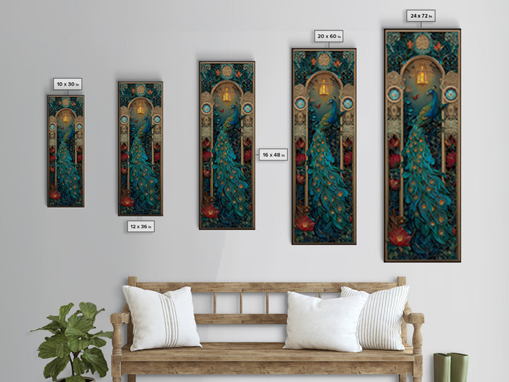 Hera Peacock Symbolism Canvas Print, Mythological Art, Dark Academia Decor, Living Room Decor, Fine Art, Legend, Gallery Decor, MYT-1x3-10