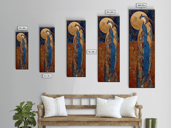 Phoenix Rising from Ashes Canvas Print, Mythological Art, Art, Living Room Decor, Fine Art, Legend, Gothic Home Decor, MYT-1x3-25