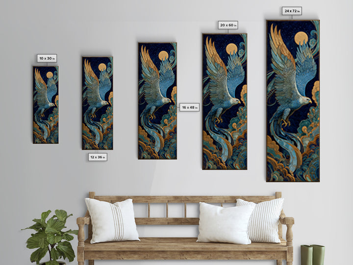 Zeus Eagle and Thundercloud Composition Canvas Print, Mythological Art, Digital Wall Art, Living Room Decor, Fine Art, Legend, MYT-1x3-59