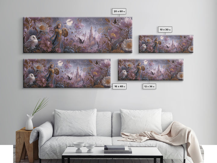 Athena Warrior Woman Framed Canvas Print, Mythological Art, Digital Art, Living Room Decor, Legend, Living Room Wall Art, MYT-3x1-18
