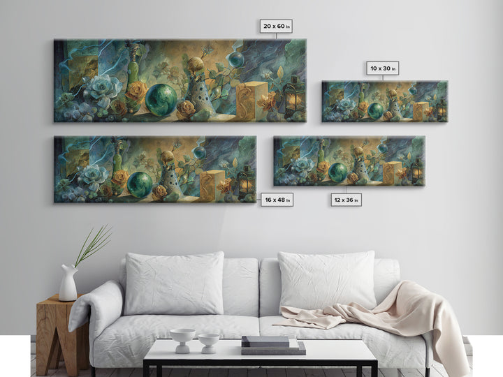 Thor Hammer and Lightning Still Life Canvas Print, Mythological Art, Bedroom Wall Art, Living Room Decor, Fine Art, Legend, MYT-3x1-98