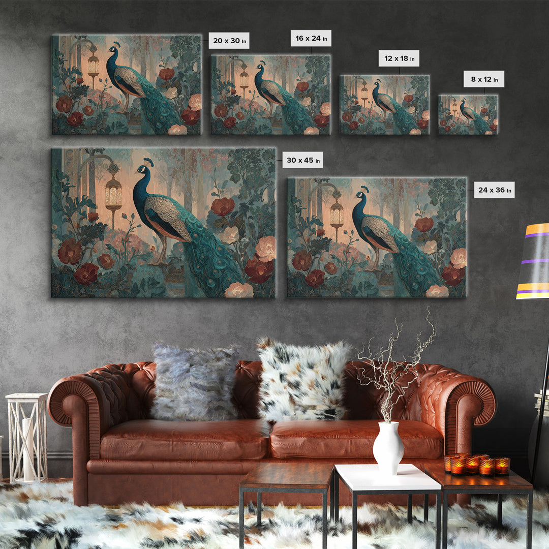 Hera Peacock Symbolism Canvas Print, Mythological Art, Living Room Wall Art, Living Room Decor, Fine Art, Legend, Modern Decor, MYT-3x2-98