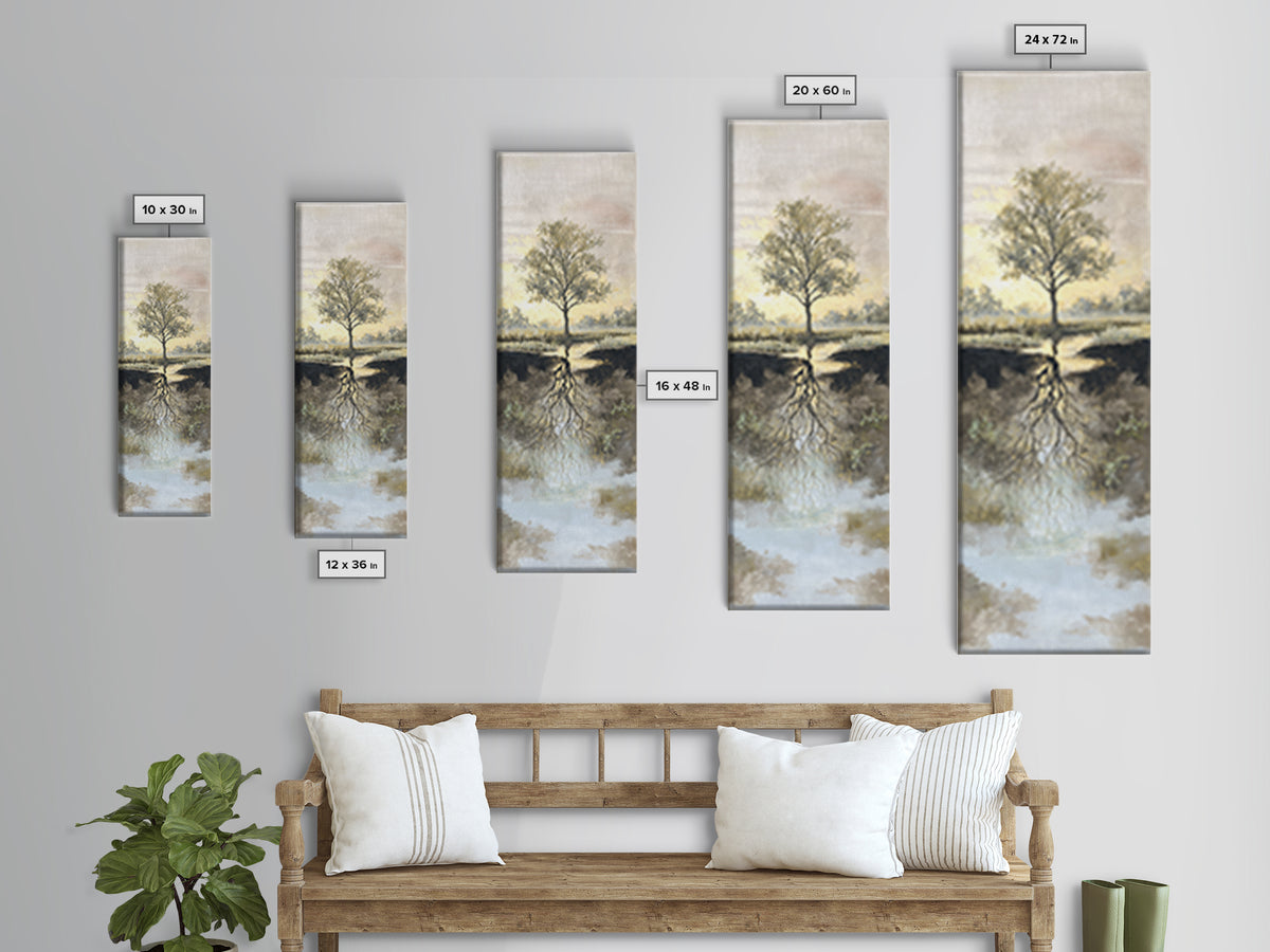Tree of Life Canvas Print, Nature Art, 3d Wall Art, Living Room Decor, Fine Art, Nature, Nature Wall Art, Landscape Print, NAT-1x3-51