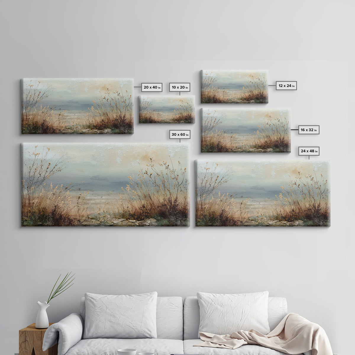 Bees Circling Lavender Blossoms Framed Canvas Print, Nature Art, Printable Wall Art, Living Room Decor, Fine Art, Nature, NAT-2x1-91