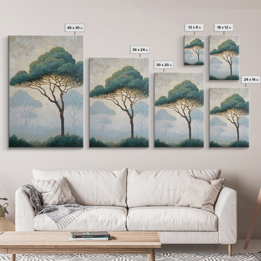 Tree of Life Framed Canvas Print, Nature Art, Wall Art, Living Room Decor, Fine Art, Nature, Wood Wall Art, Abstract Wall Art, NAT-2x3-47
