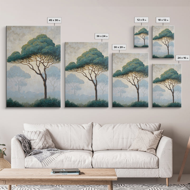 Tree of Life Framed Canvas Print, Nature Art, Wall Art, Living Room Decor, Fine Art, Nature, Wood Wall Art, Abstract Wall Art, NAT-2x3-47